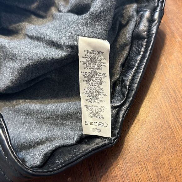 DKNY FAUX LEATHER JACKET M (6029) - Picture 6 of 6